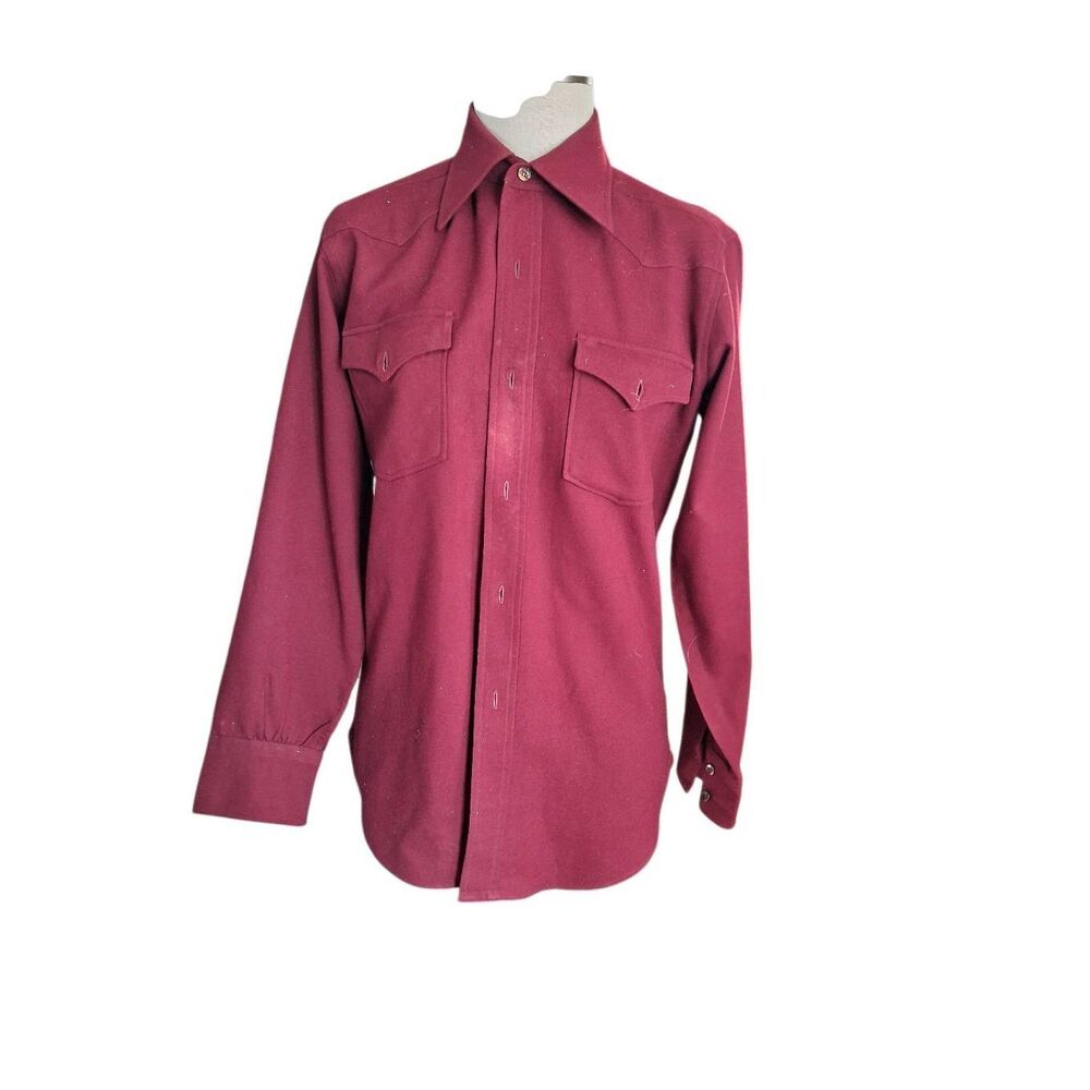 Pendleton pure virgin wool deep plumb vintage sma… - image 1